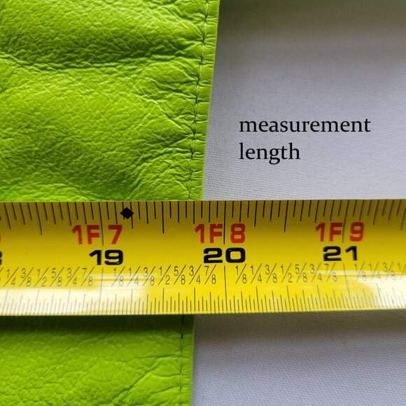 Newport News Women's Lime Green Leather Jacket (Size: 18) - Picture 14 of 14